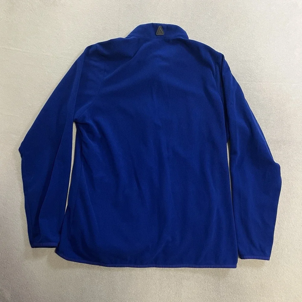 Boise State Broncos Antigua Fleece Jacket Men's Size Large Blue Fill Zip NCAA